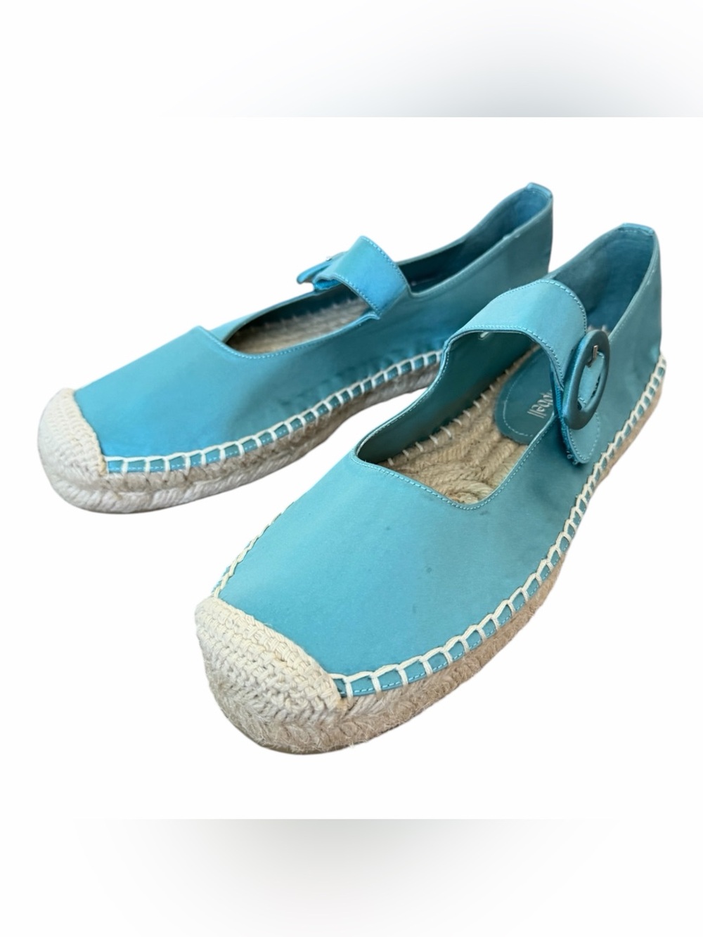 Jeffrey Campbell Turquoise Mary Jane Espadrilles